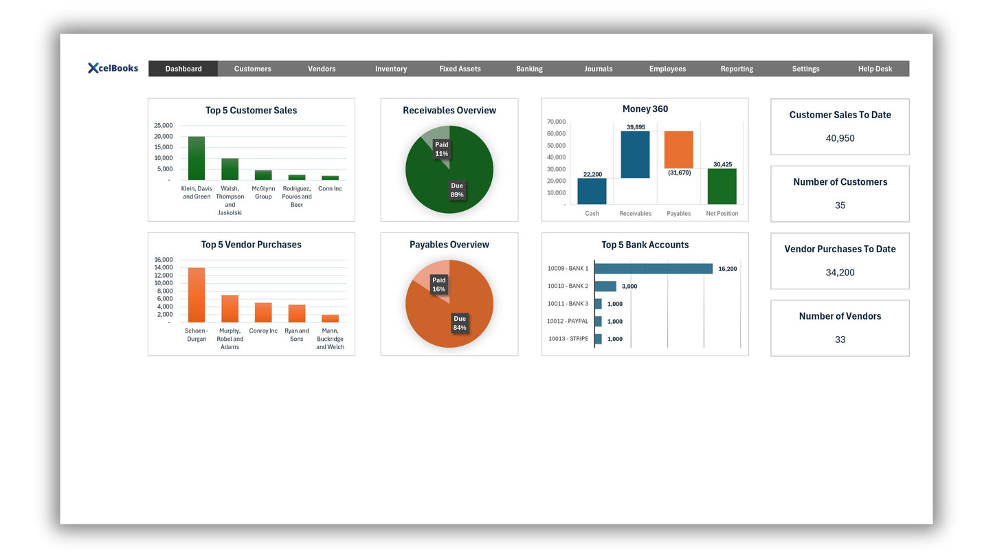 XcelBooks Accounting Software